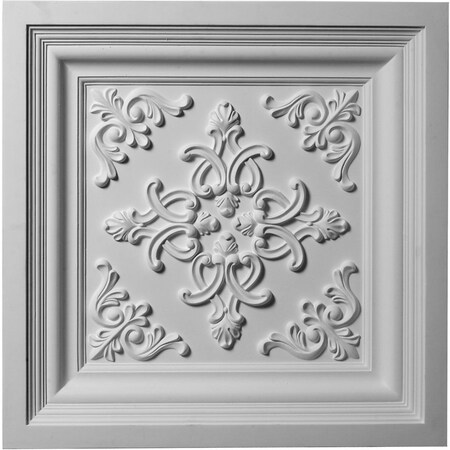Ekena Millwork 24"W x 24"H x 2 3/8"P Kinsley Ceiling Tile CT24X24KI